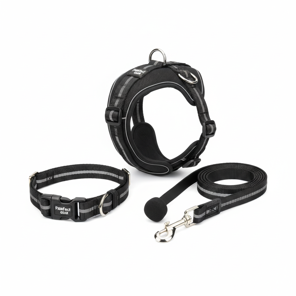 Dog Leash, Collar & Harness Set