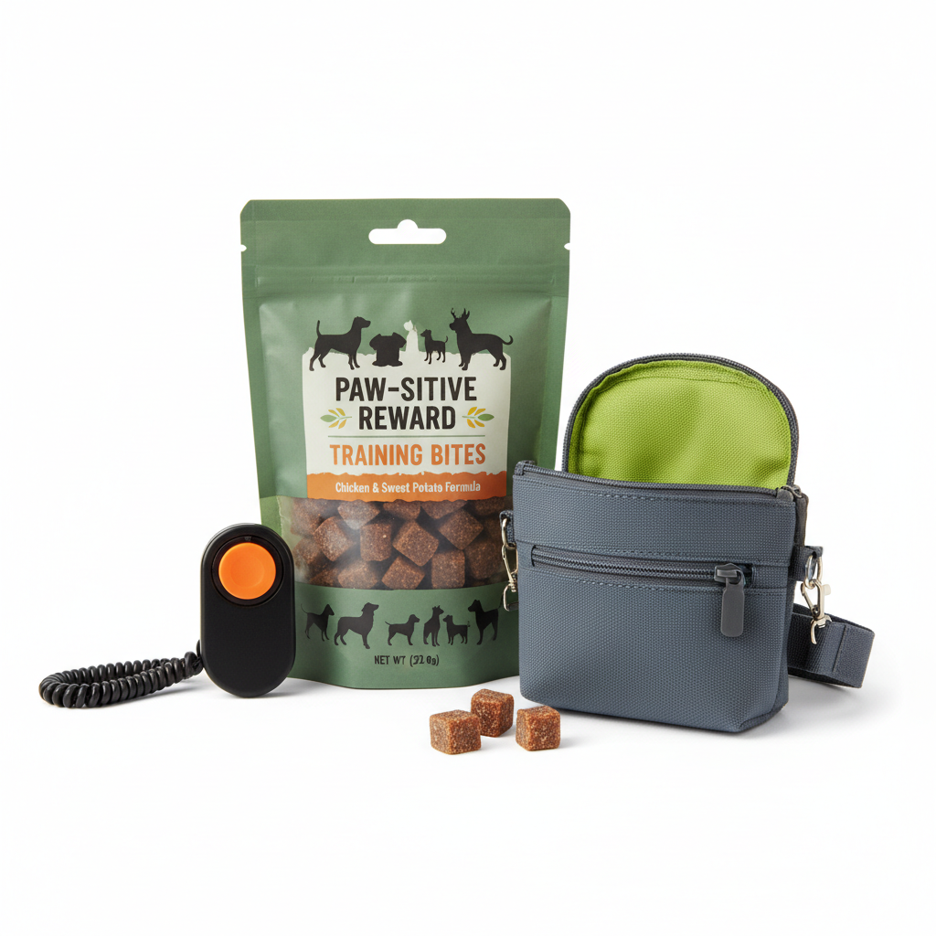 Dog Training Treats & Clicker Set