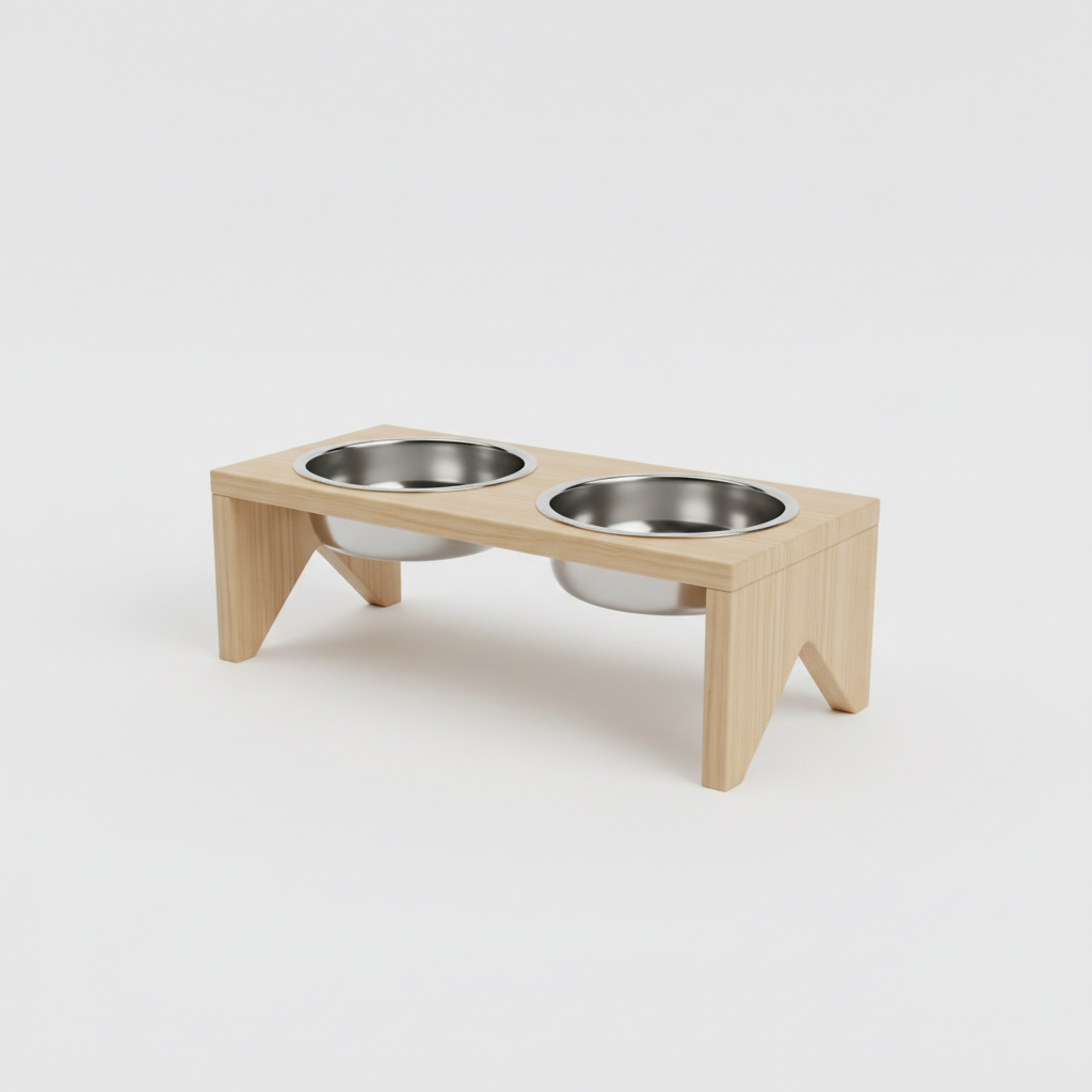 Elevated Dog Feeder